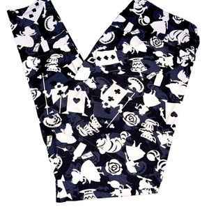 Lularoe Alice in Wonderland tall & curvy leggings